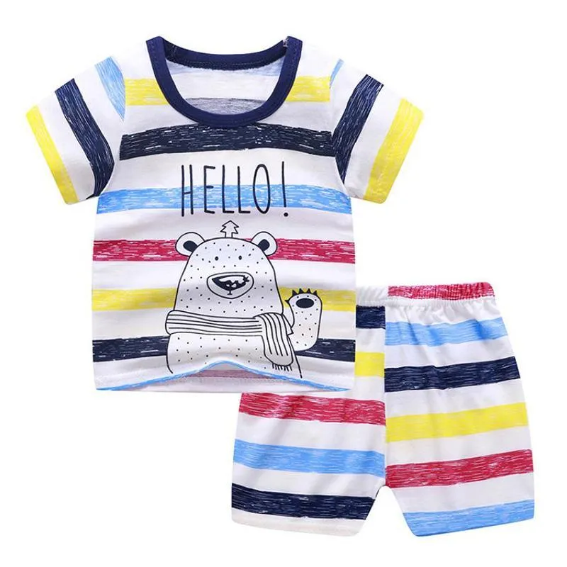 2-piece Pajamas Sets for Toddler Boy Wholesale Children's Clothing