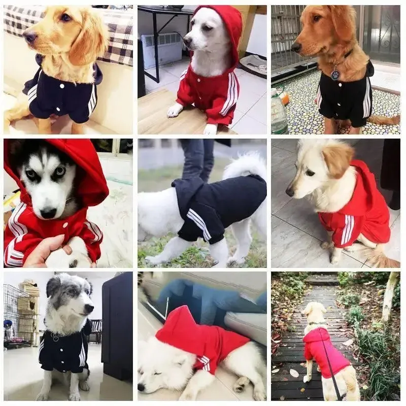 AiroPaws™ Wool Proof Cotton Dog Clothes Pet Sweater Medium Large Dogs Border Collie Golden Retrieve Samoyed Fashionable Casual Hoodies