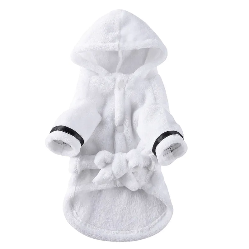 Anniepaw Cat Dog Bathrobe Soft Pet Pajamas Sleeping Clothes and Bath Drying Towel for Dogs and Cats