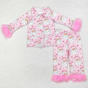 Baby Girls Pajamas Christmas Santas Claus Shirt Pants Sleepwear Sets GLP1900