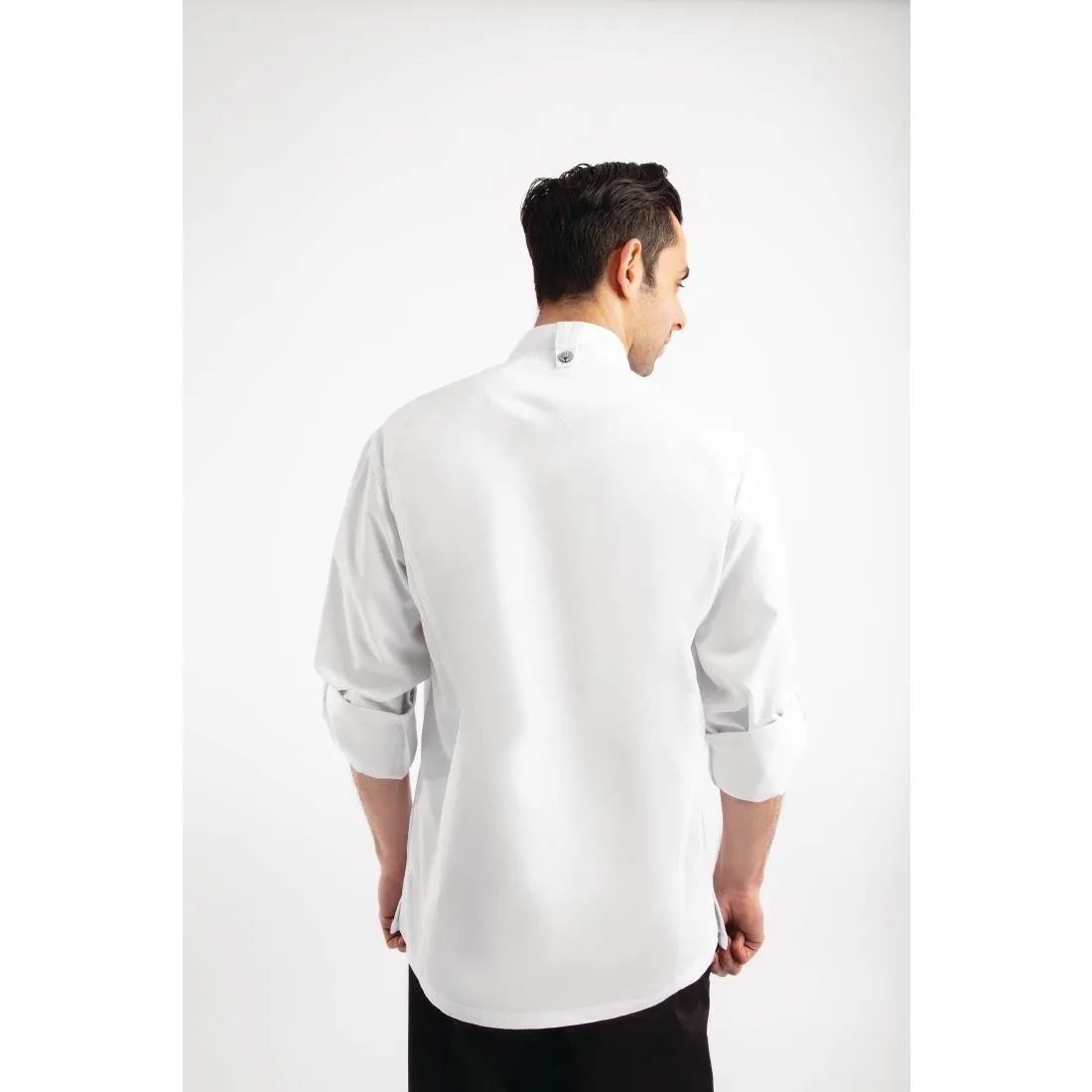 BB264-XL Chef Works Unisex Hartford Lightweight Chef Jacket White Size XL