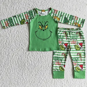 Boutique Baby Boys Pajamas Christmas Kids Pajamas Sleepwear Set BLP0085