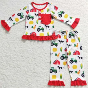 Boutique Baby Girls Pajamas Kids Sibling Pajamas Sets GLP0755