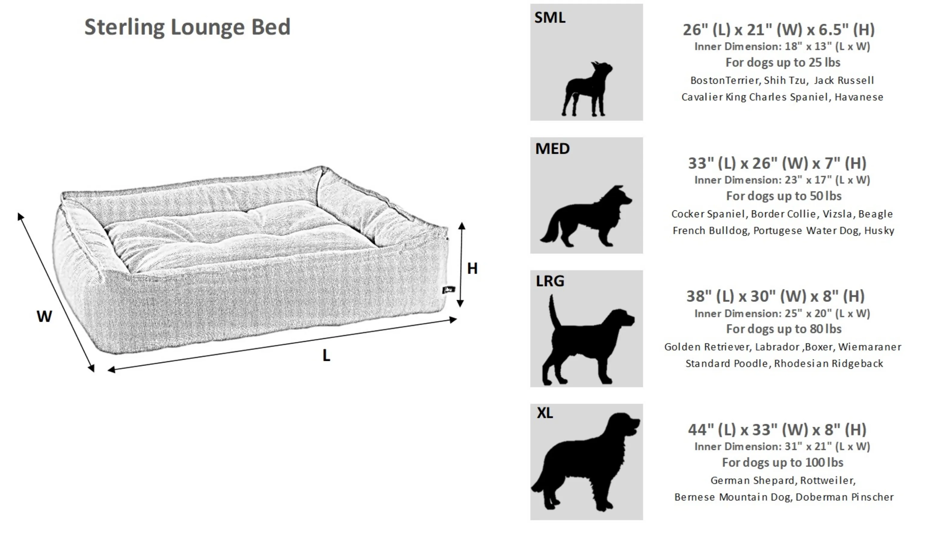 Bowsers Sterling Lounge Bed River