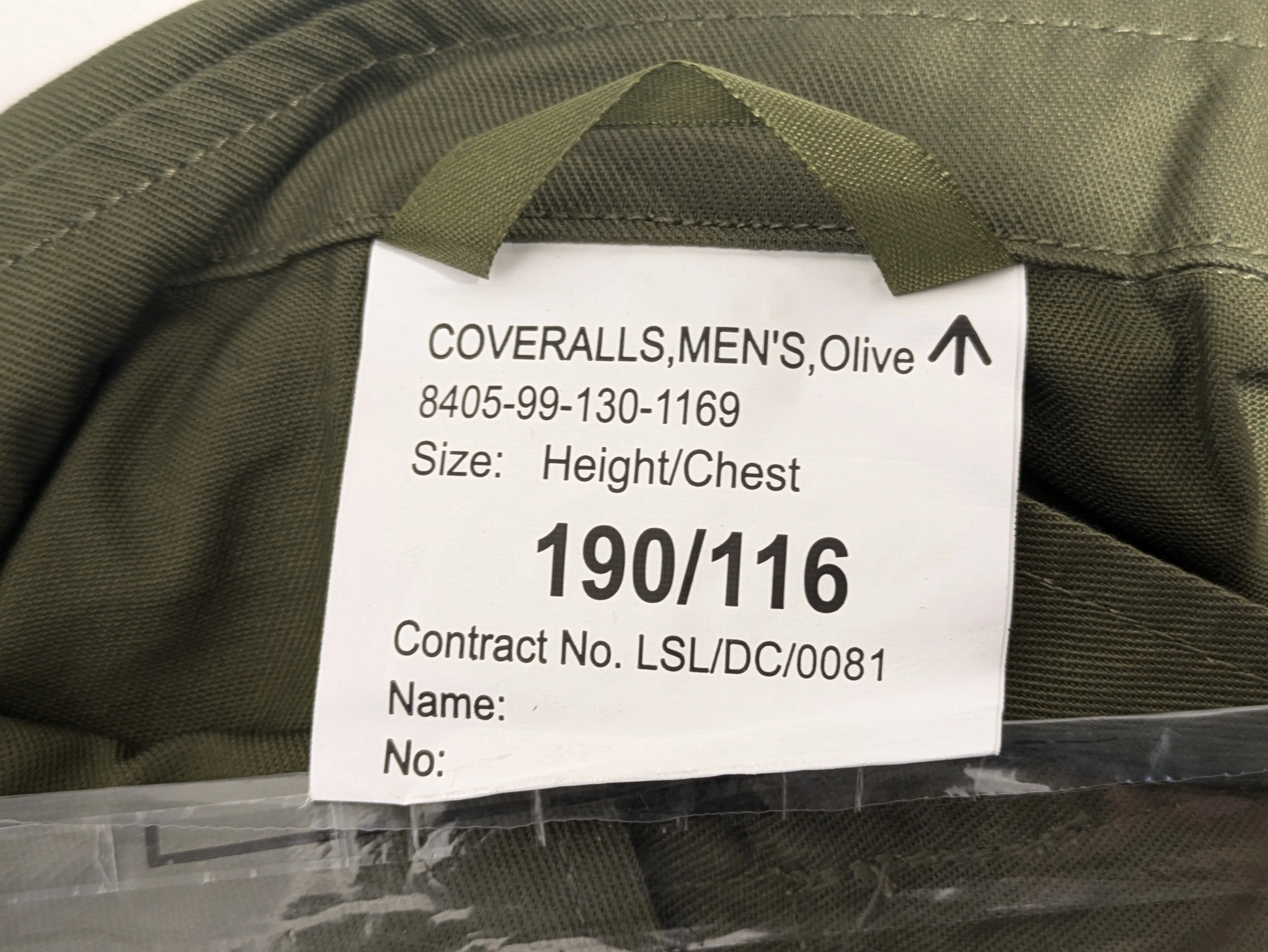 British Army Lightweight Coveralls Olive Green