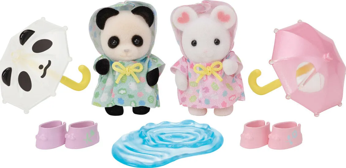 Calico Critters Nursery Friends - Rainy Day Duo