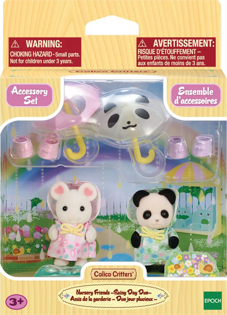 Calico Critters Nursery Friends - Rainy Day Duo