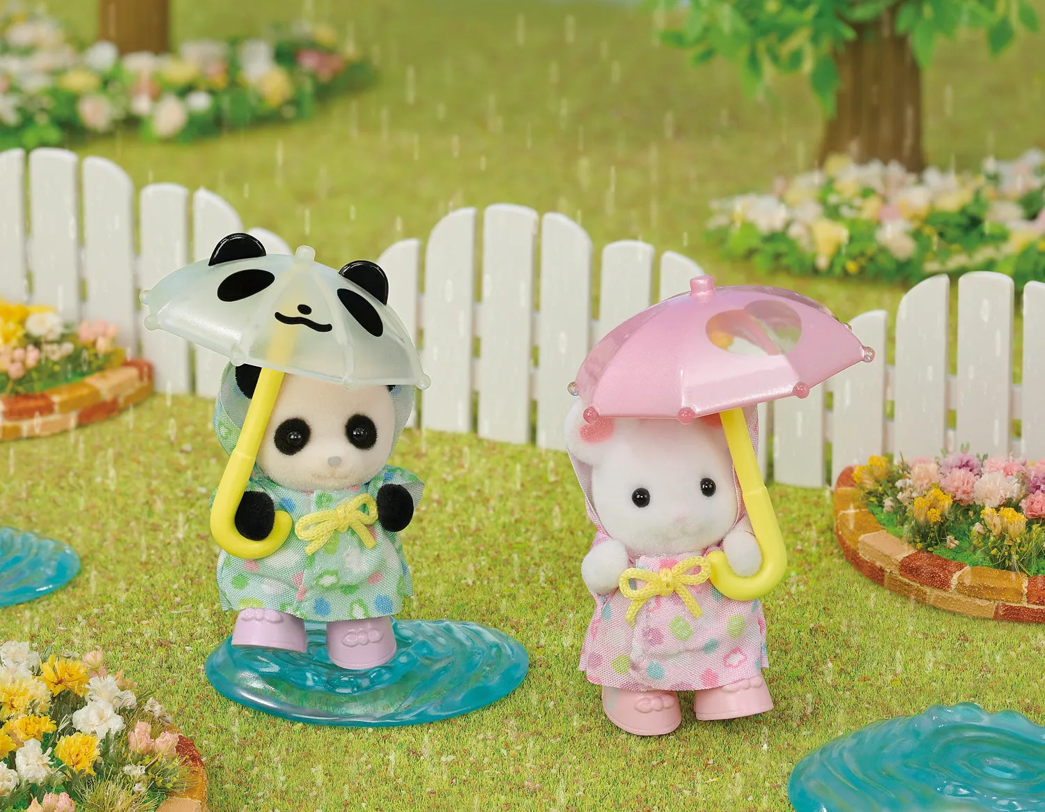 Calico Critters Nursery Friends Rainy Day Duo