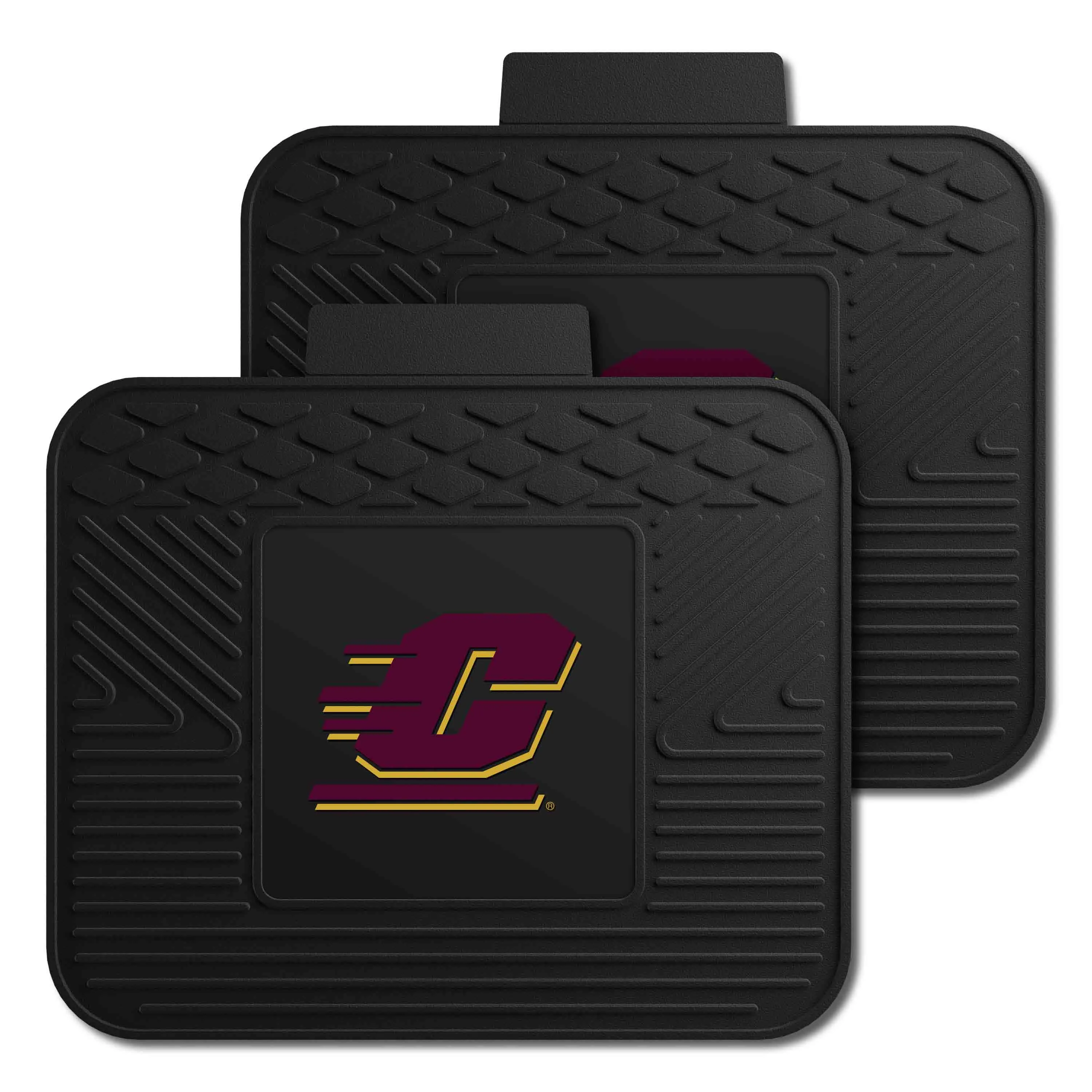 Central Michigan Chippewas Back Seat Car Utility Mats - 2 Piece Set