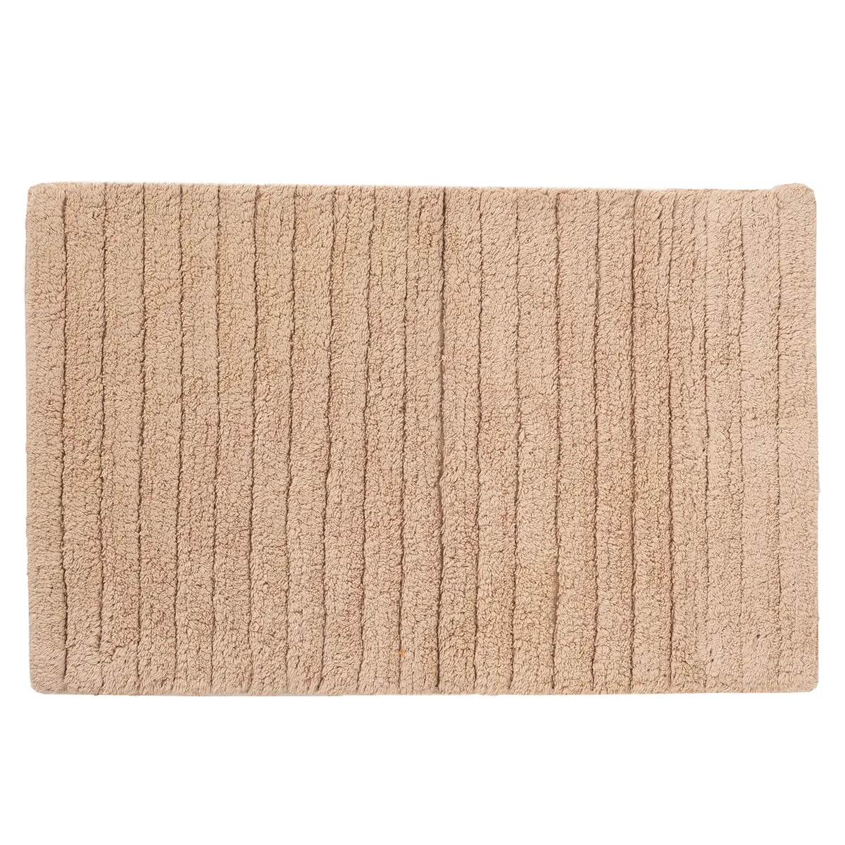 Corded Stripe Anti Skid Solid Linen Bath Mat