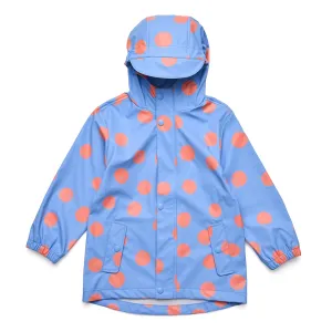 Cornflower Polka Dot Recycled Waterproof Raincoat