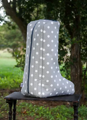 Custom Polka Dot Tall Boot Bag