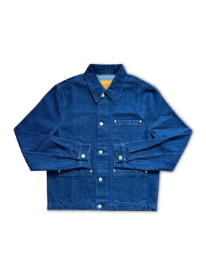 Dark Blue Denim Chore Jacket