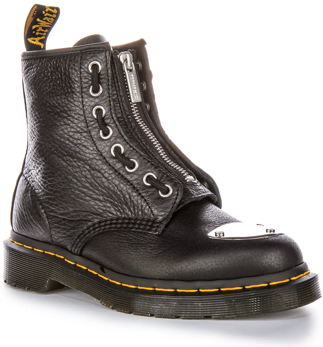 Dr Martens 1460 Metal Toe Plate In Black For Women