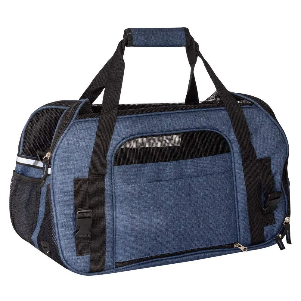 Fauna® Dog Cat Comfort Carrier - Denim Blue