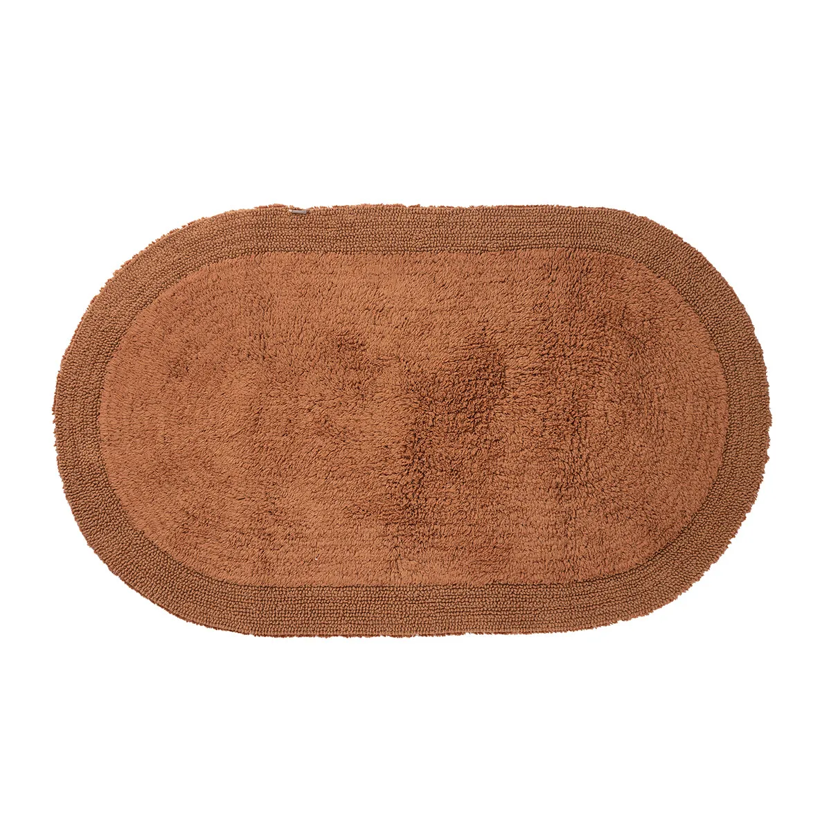 Grassy Ground Soft Reversible Solid Luxurious Aero Brown Bath Mat