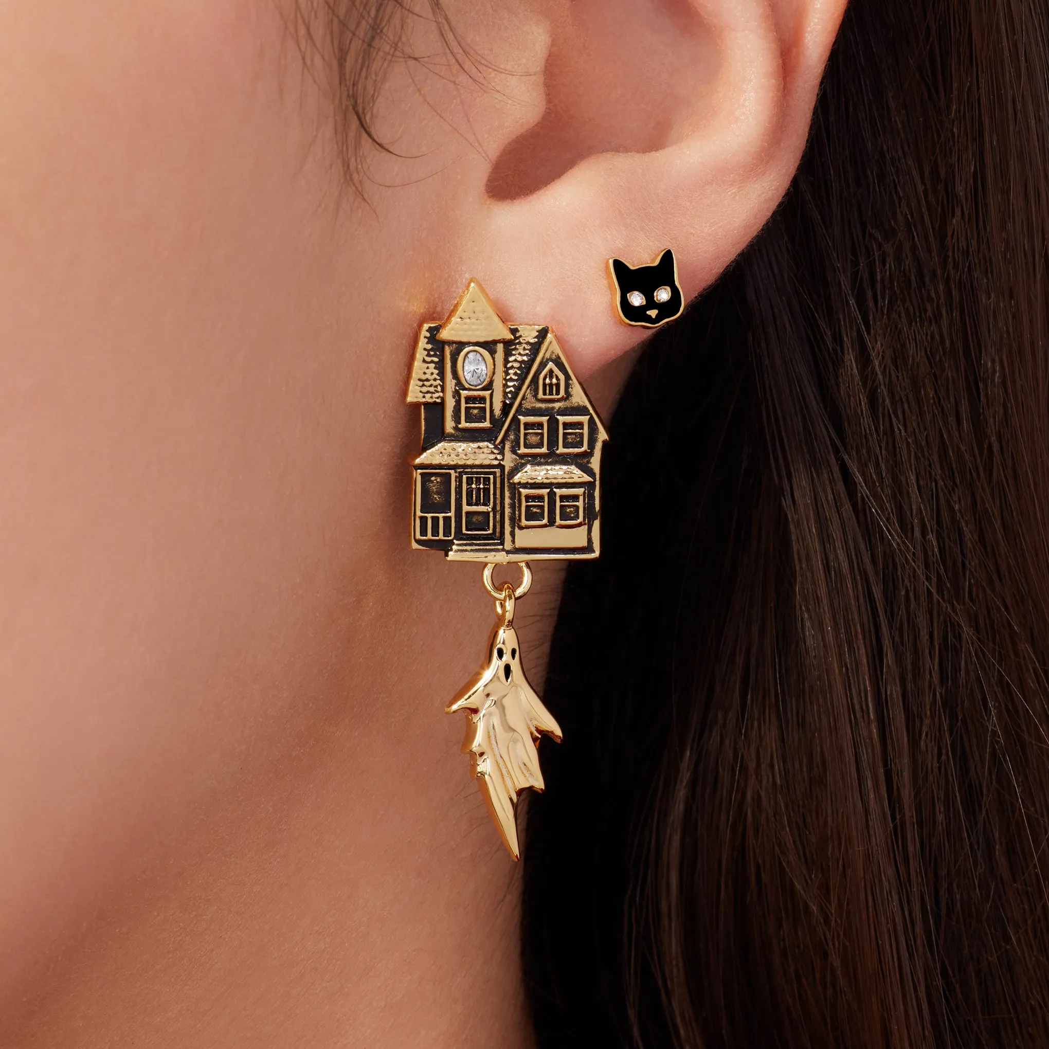 Haunted House Earrings