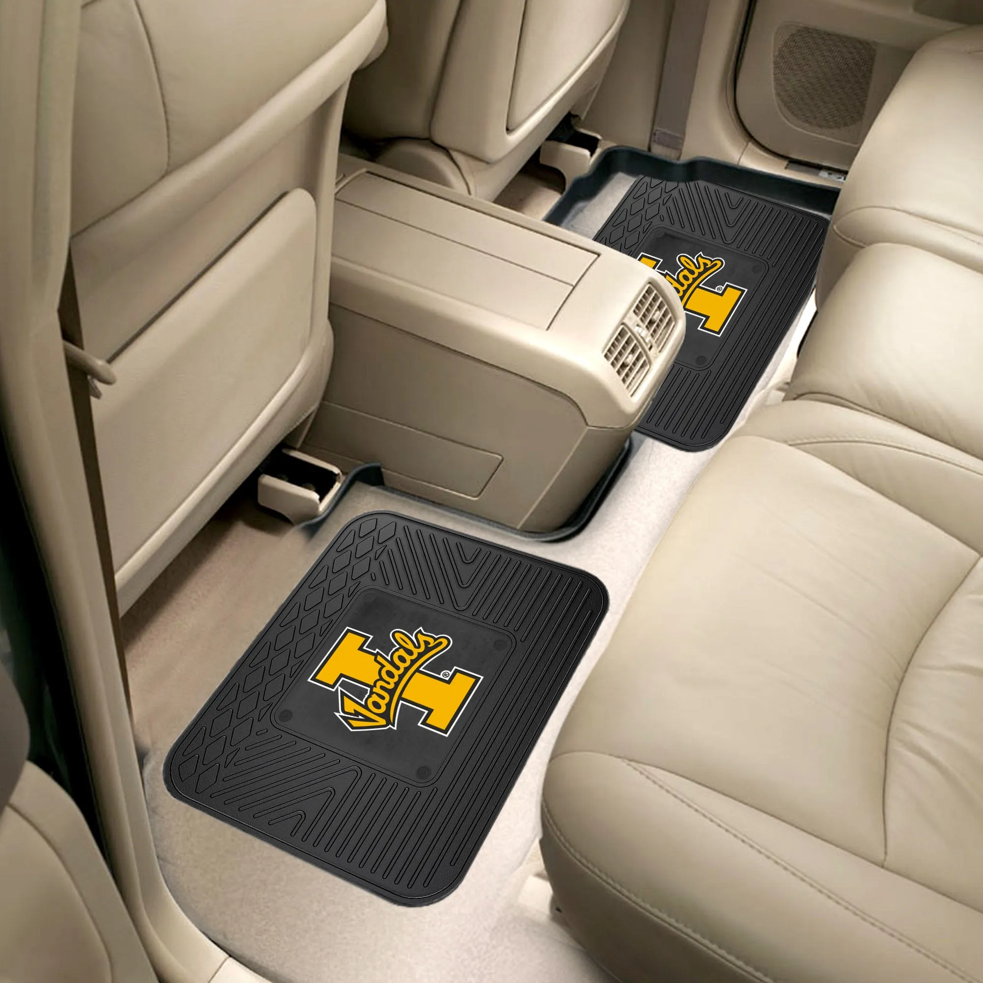 Idaho Vandals Back Seat Car Utility Mats - 2 Piece Set