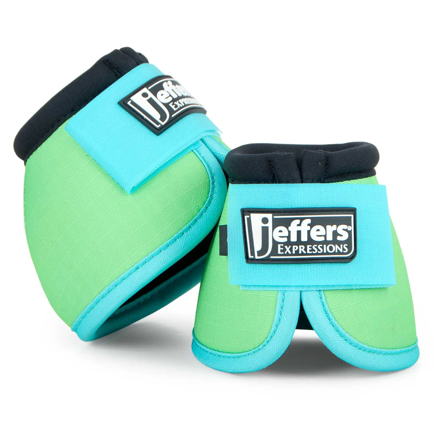 Jeffers Protective Neon Bell Boots for Horses