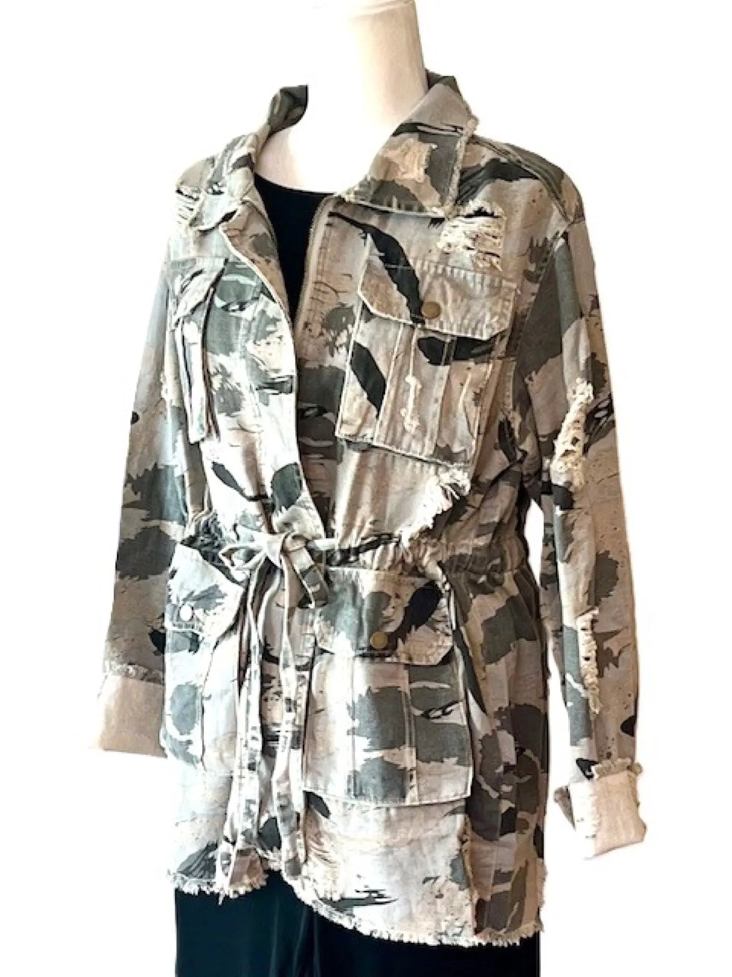 Keeping It Cool in a Camo Twill Jacket