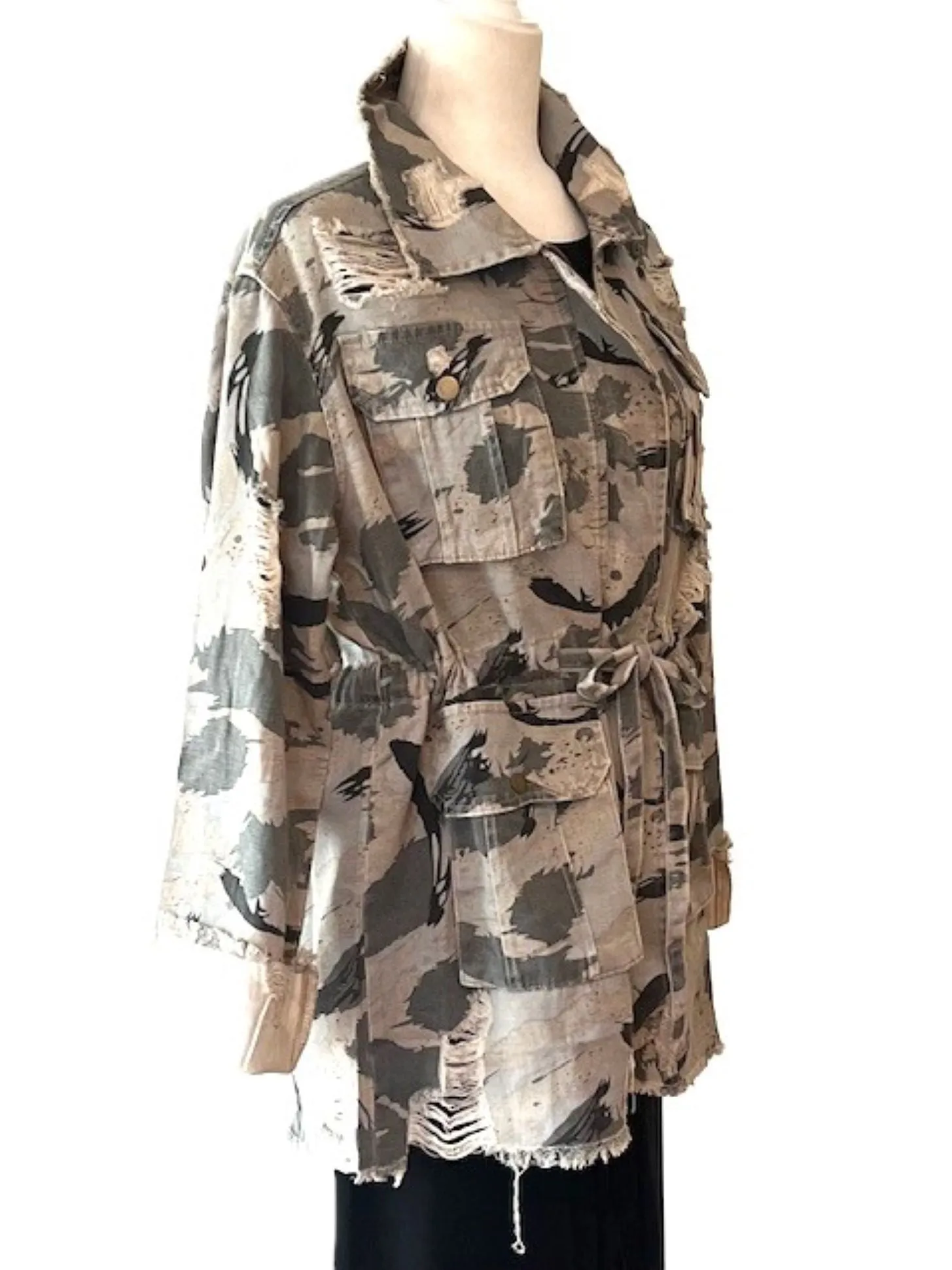 Keeping It Cool in a Camo Twill Jacket