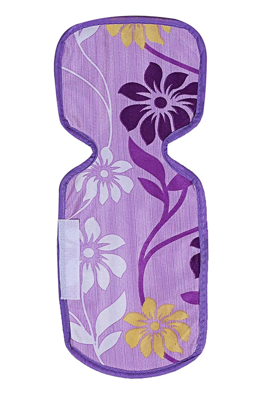 Kuber Industries Flower Design Combo PVC 3 Pieces Fridge Mats, 2 Piece Handle Cover and 1 Piece Fridge Top Cover(Purple)