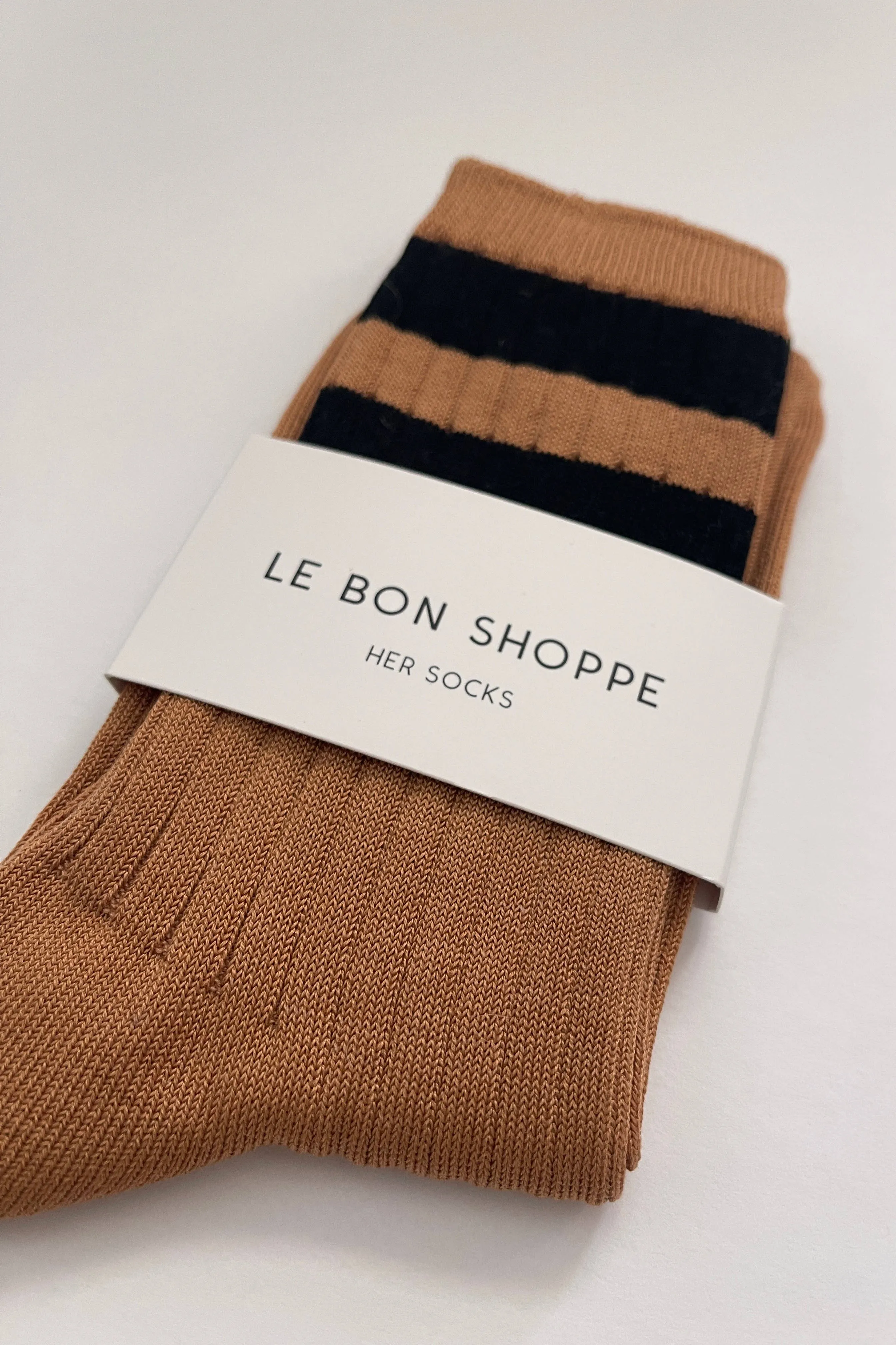 LE BON SHOPPE | Her Socks - Varsity: Cream Black