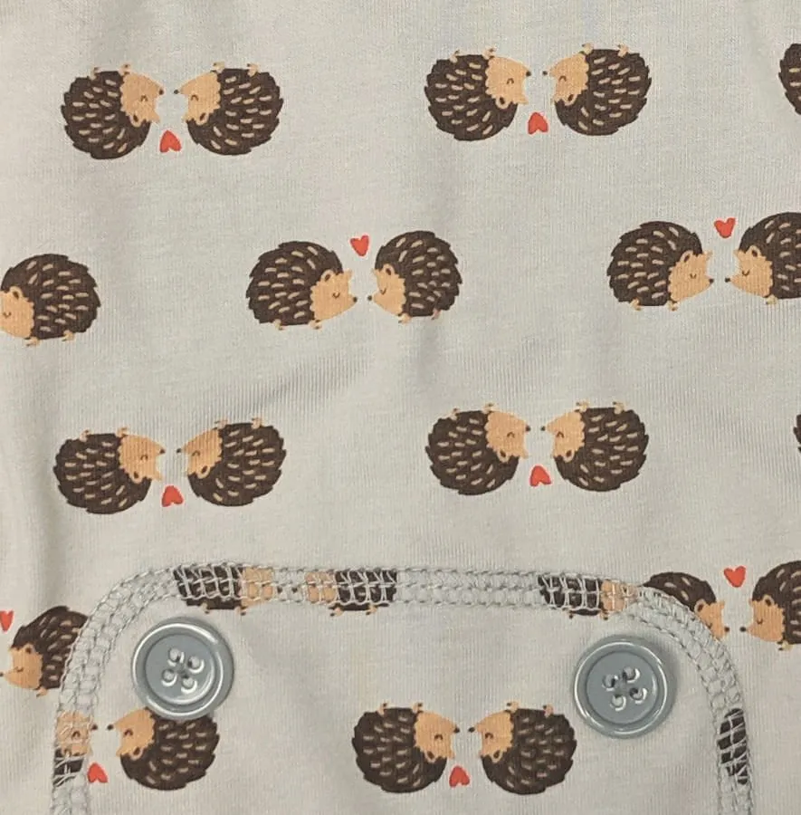 Light Gray Hedgehog Dog Pajamas