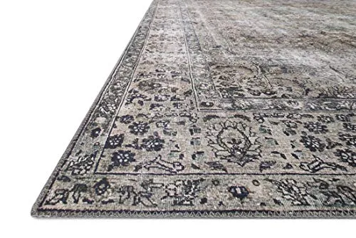 Loloi Layla Accent Rug 2" X 5" Taupestone Vintage Durable Low Pile Easy Clean