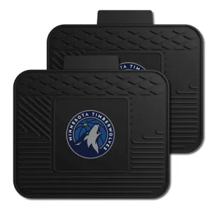 Minnesota Timberwolves Back Seat Car Utility Mats - 2 Piece Set