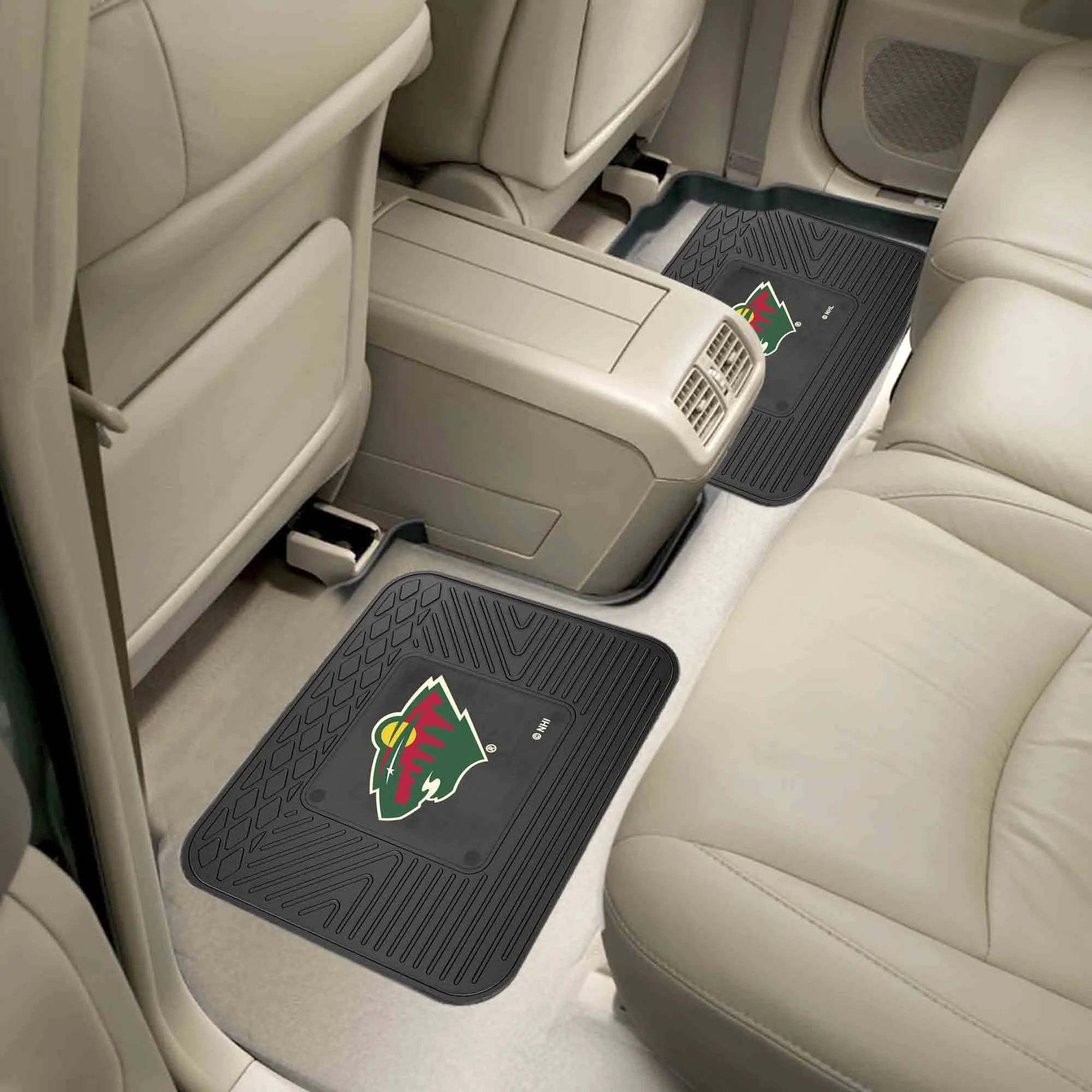 Minnesota Wild Back Seat Car Utility Mats - 2 Piece Set