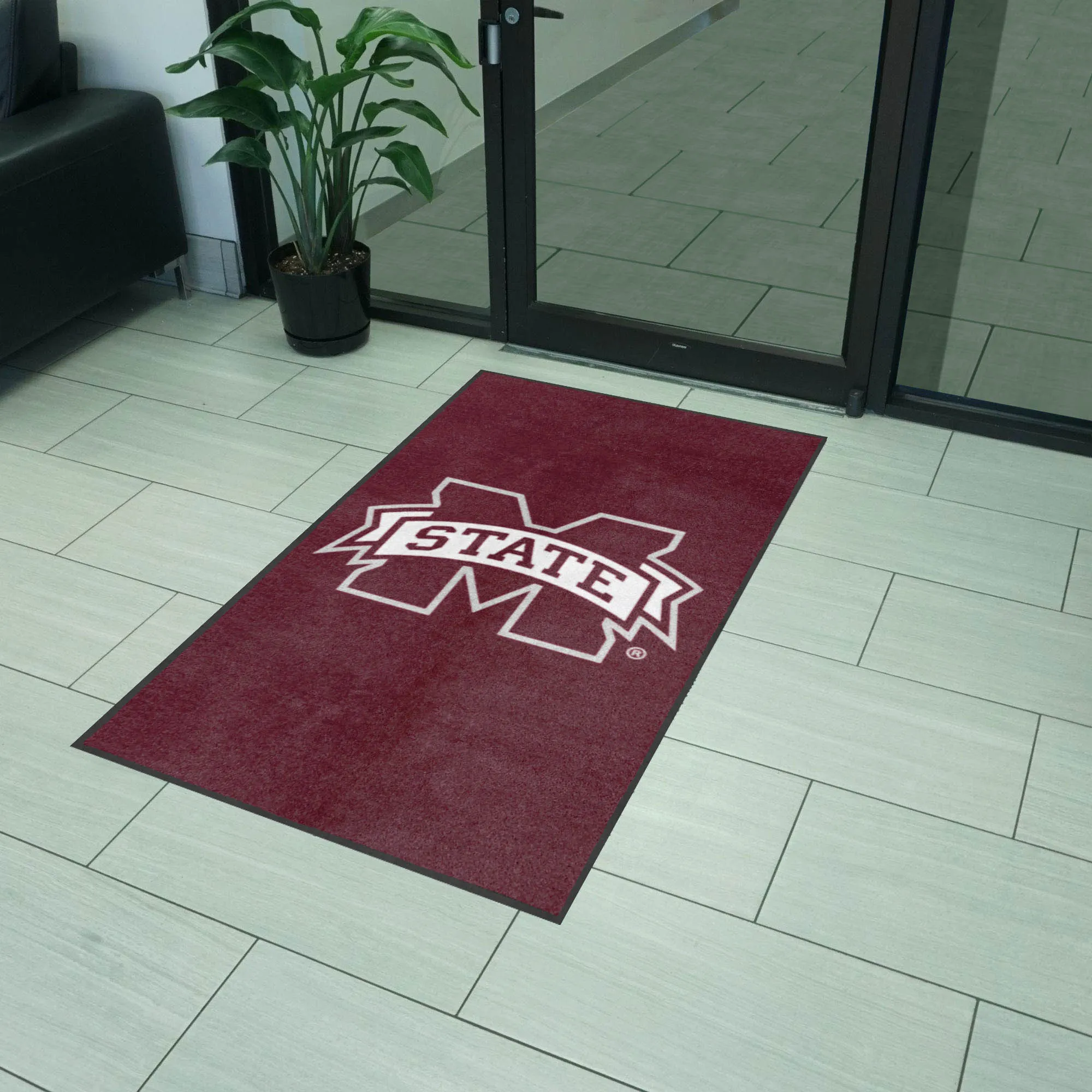 Mississippi State 3X5 High-Traffic Mat with Durable Rubber Backing - Portrait Orientation