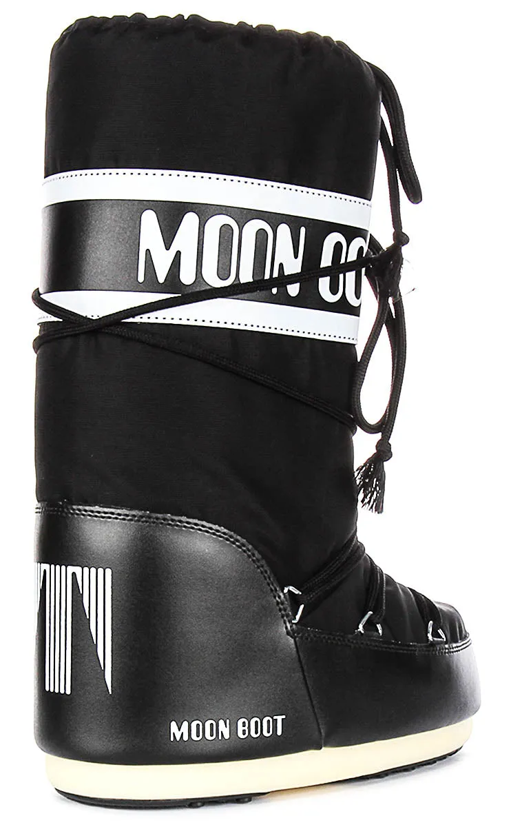 Moon Boot Icon Nylon In Black For Women