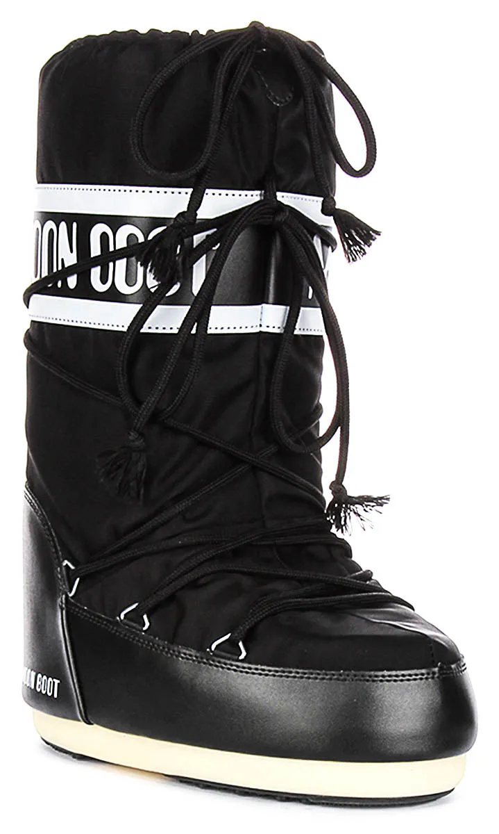 Moon Boot Icon Nylon In Black For Women