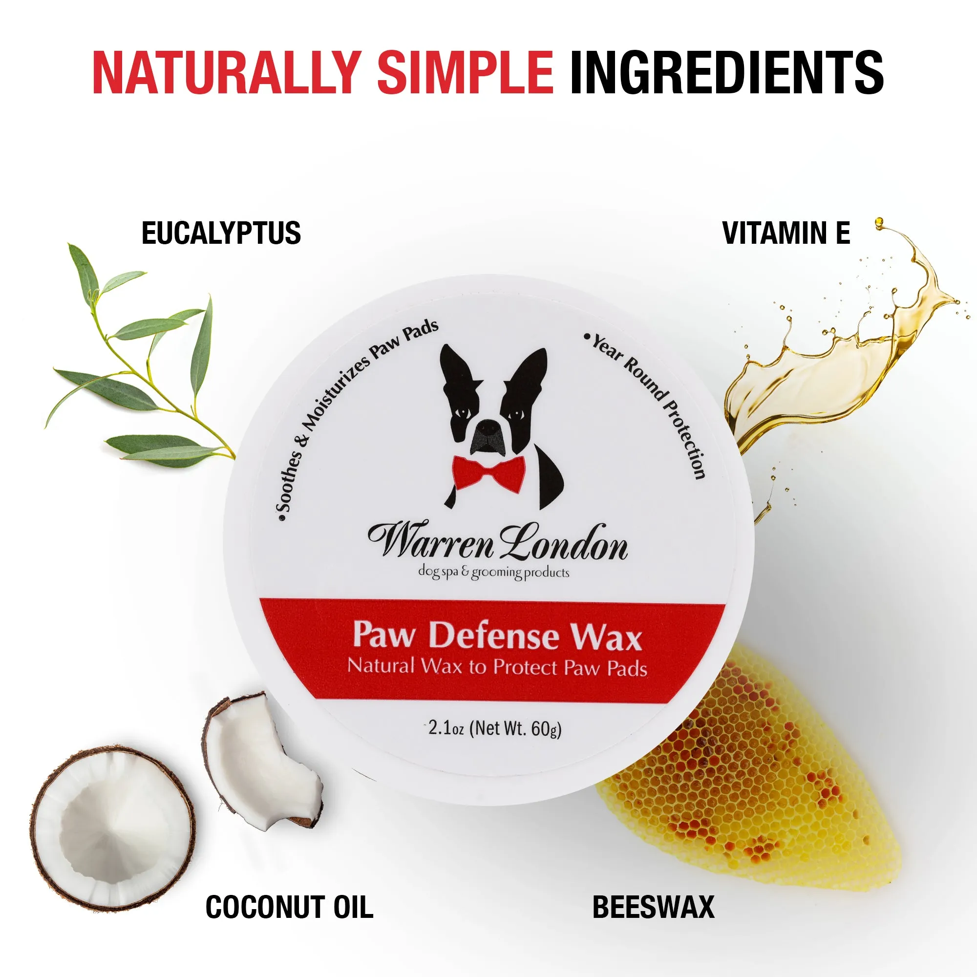 Paw Defense Wax - Soothes, Moisturizes and Protects Dog's Paw Pads