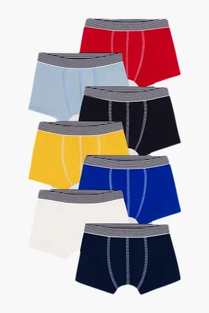 Petit Bateau Boys Boxer Shorts 7-Pack Multi