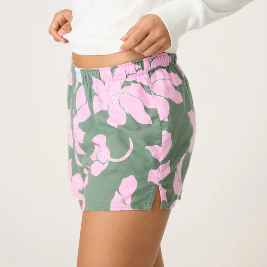 P.J. Salvage Fun Flamingo Short Olive