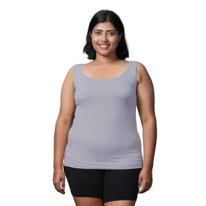 Plus Size Inner Tank Tops | Wide Fabric Shoulder | Round Neckline | Offers Full Coverage