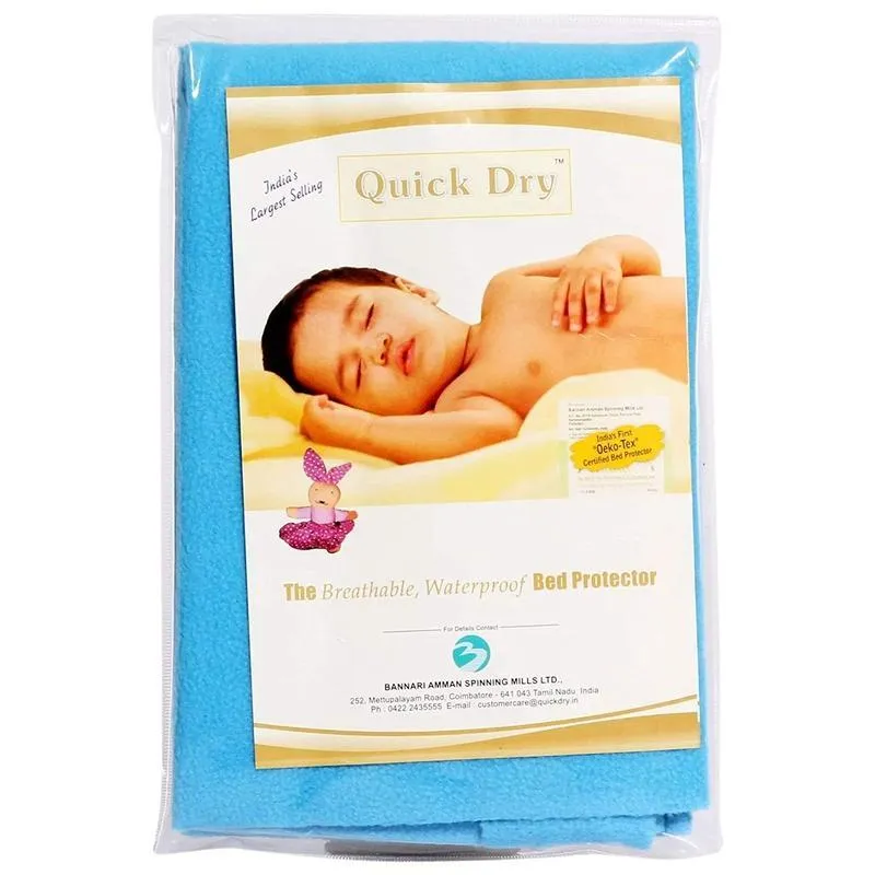 Quick Dry Baby Mat Bed Protector Waterproof Sheet Feeroju, Double Bed