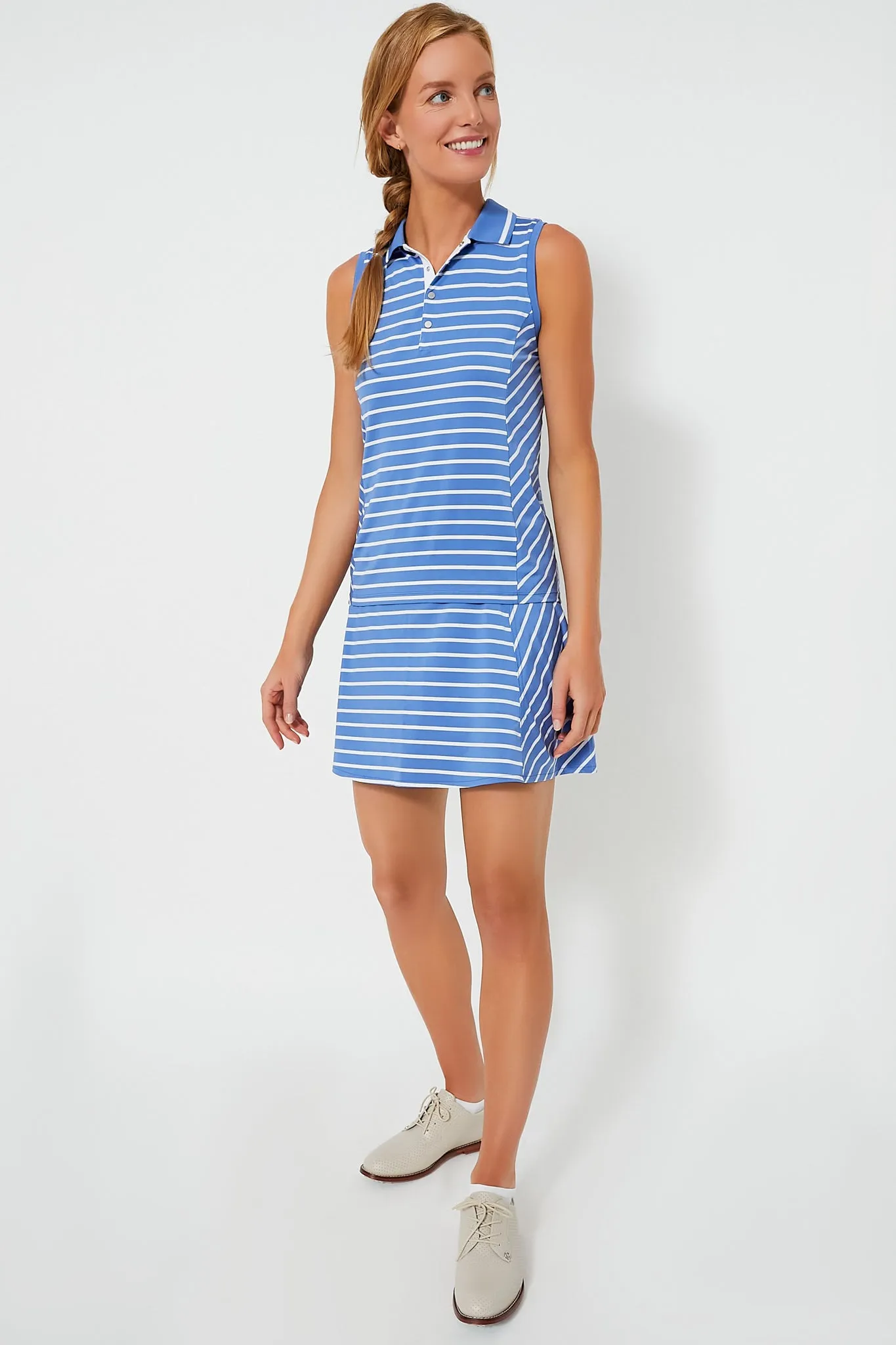 Resort Blue Sleeveless Lightweight Airflow Polo