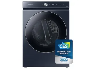 Samsung DVE53BB8900DA3 Bespoke 7.6 cu. ft. Ultra Capacity Electric Dryer with AI Optimal Dry and Super Speed Dry in Brushed Navy