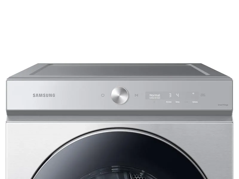 Samsung DVE53BB8900TA3 Bespoke 7.6 cu. ft. Ultra Capacity Electric Dryer with AI Optimal Dry and Super Speed Dry in Silver Steel