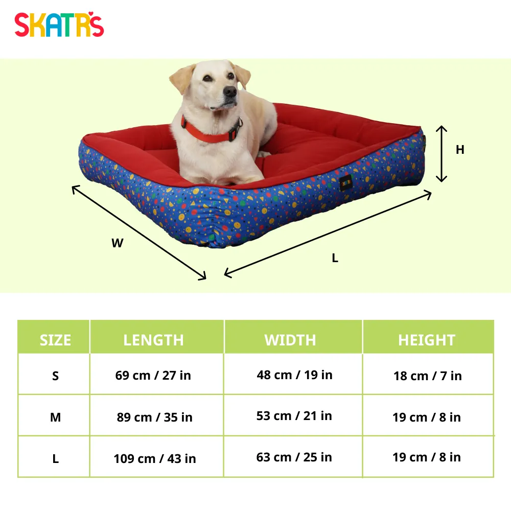 Skatrs Stellar Vibrant Space Bed for Dogs & Cats