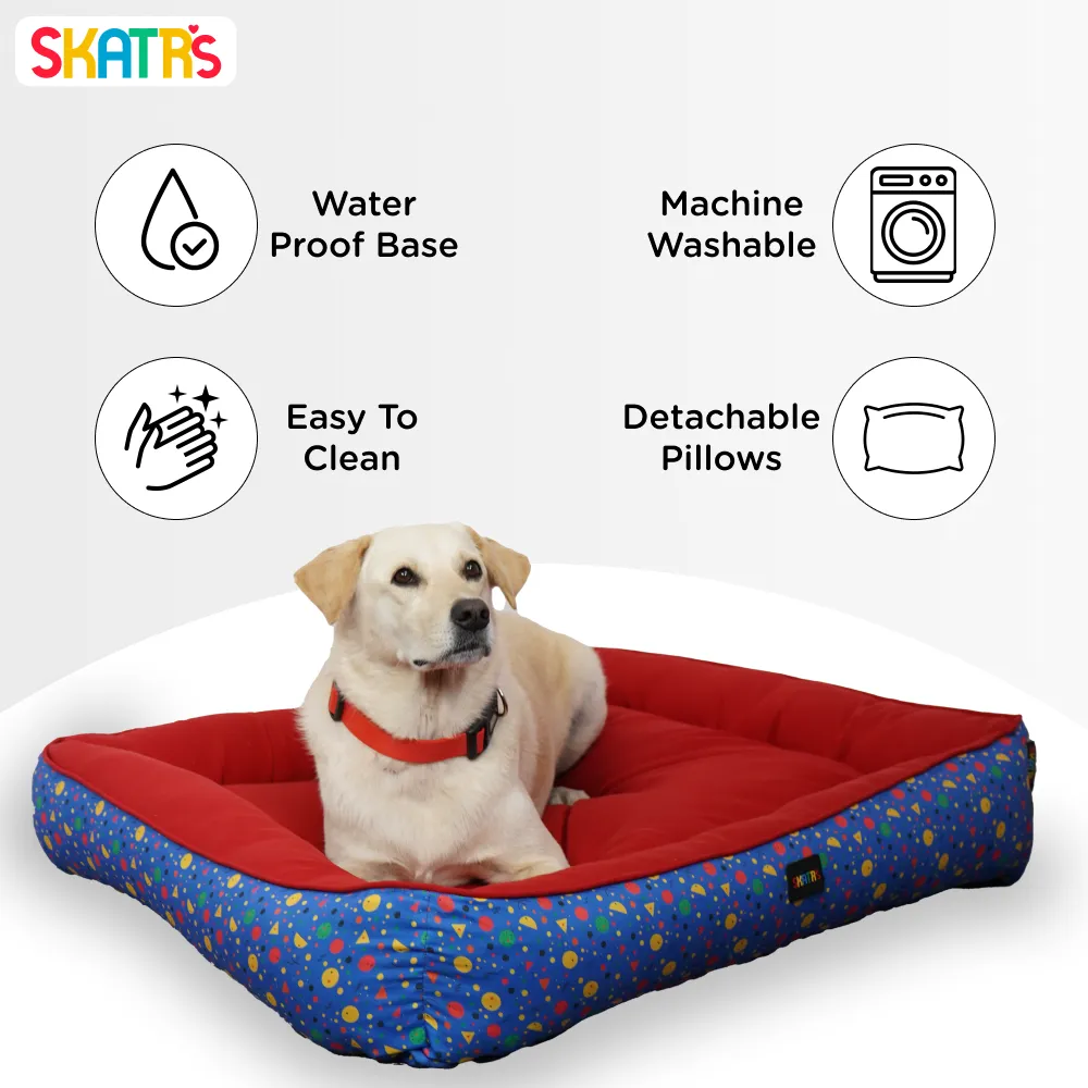 Skatrs Stellar Vibrant Space Bed for Dogs & Cats