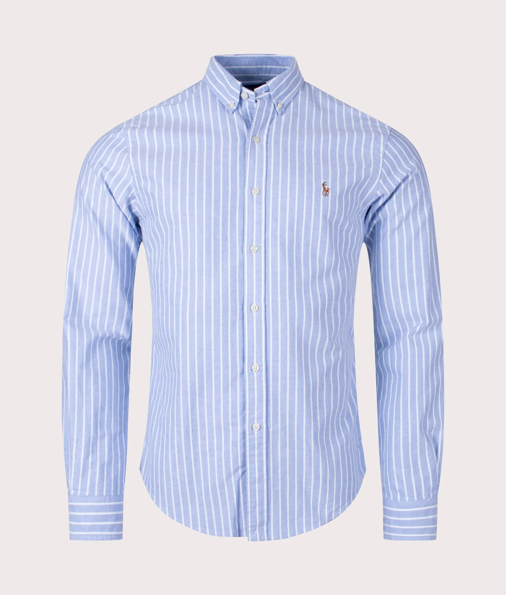 Slim Fit Lightweight Striped Oxford Shirt