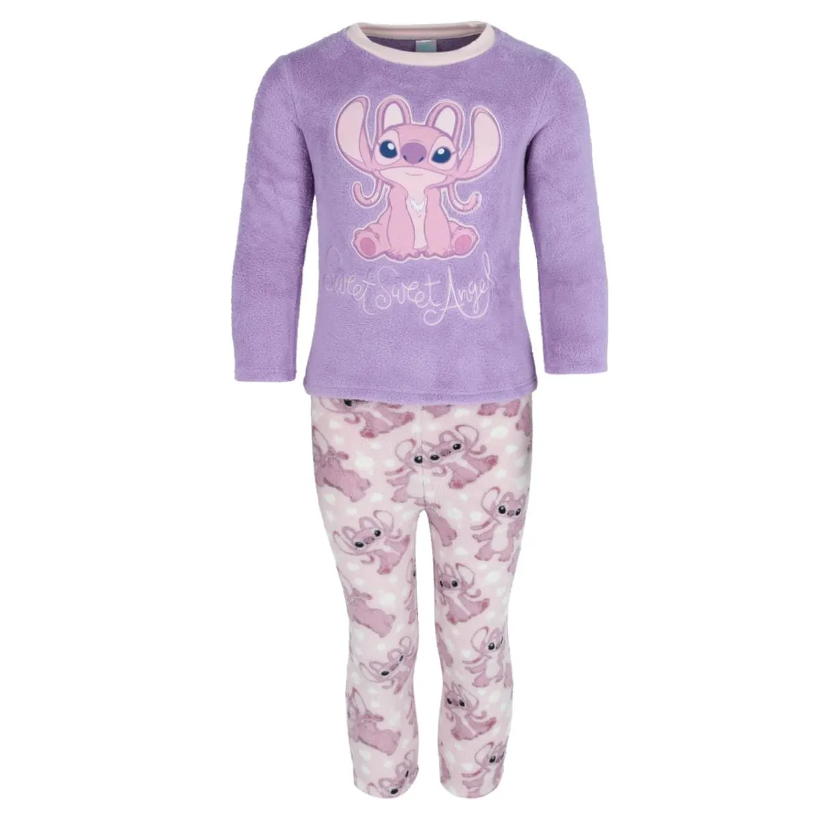 Textiel Trade Girl's Disney Lilo Stitch Fleece Pajama Set