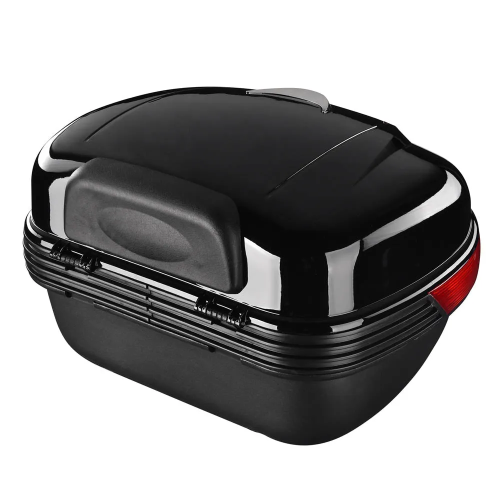 TheLAShop Motorcycle Trunk Top Case Scooter Luggage Storage Box 35L