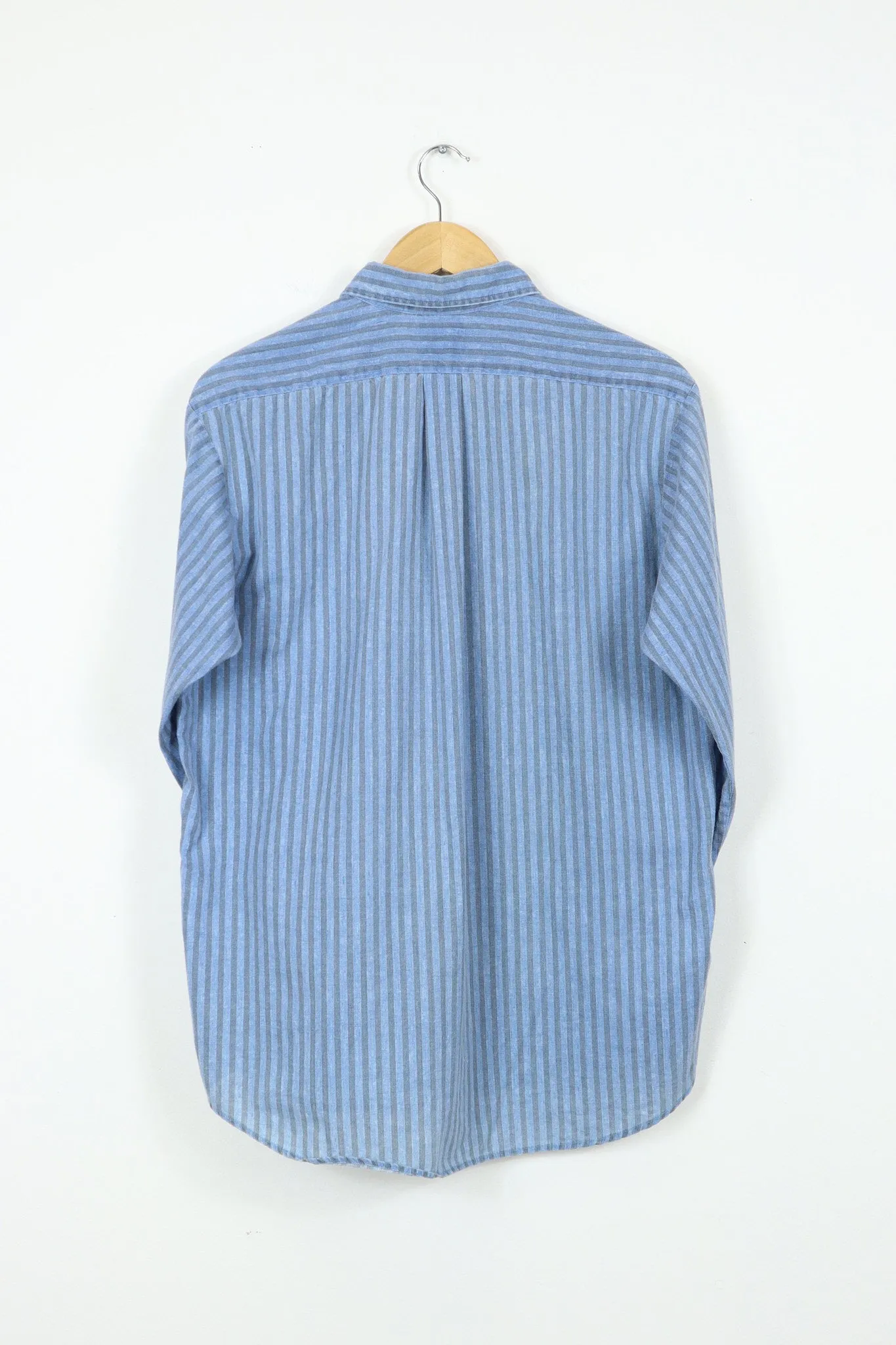 Vintage Lightweight Striped Button-Down Shirt