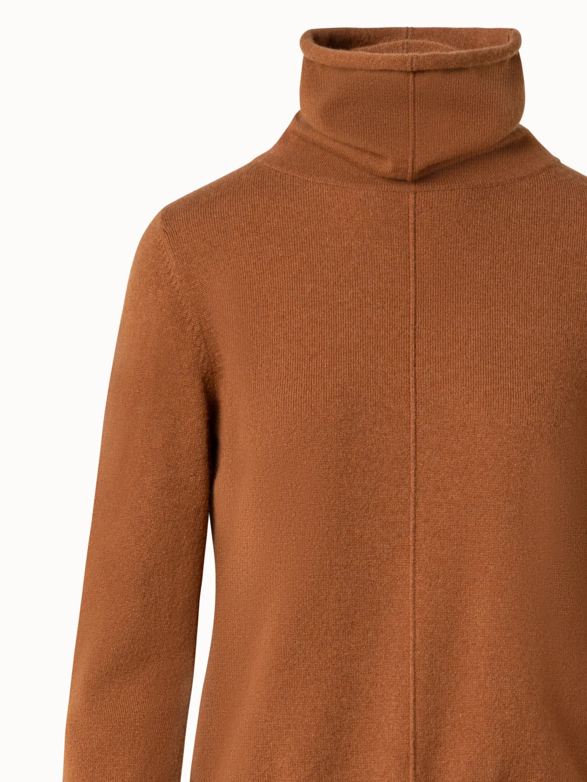 Wide Turtle Neck Cashmere Sweater